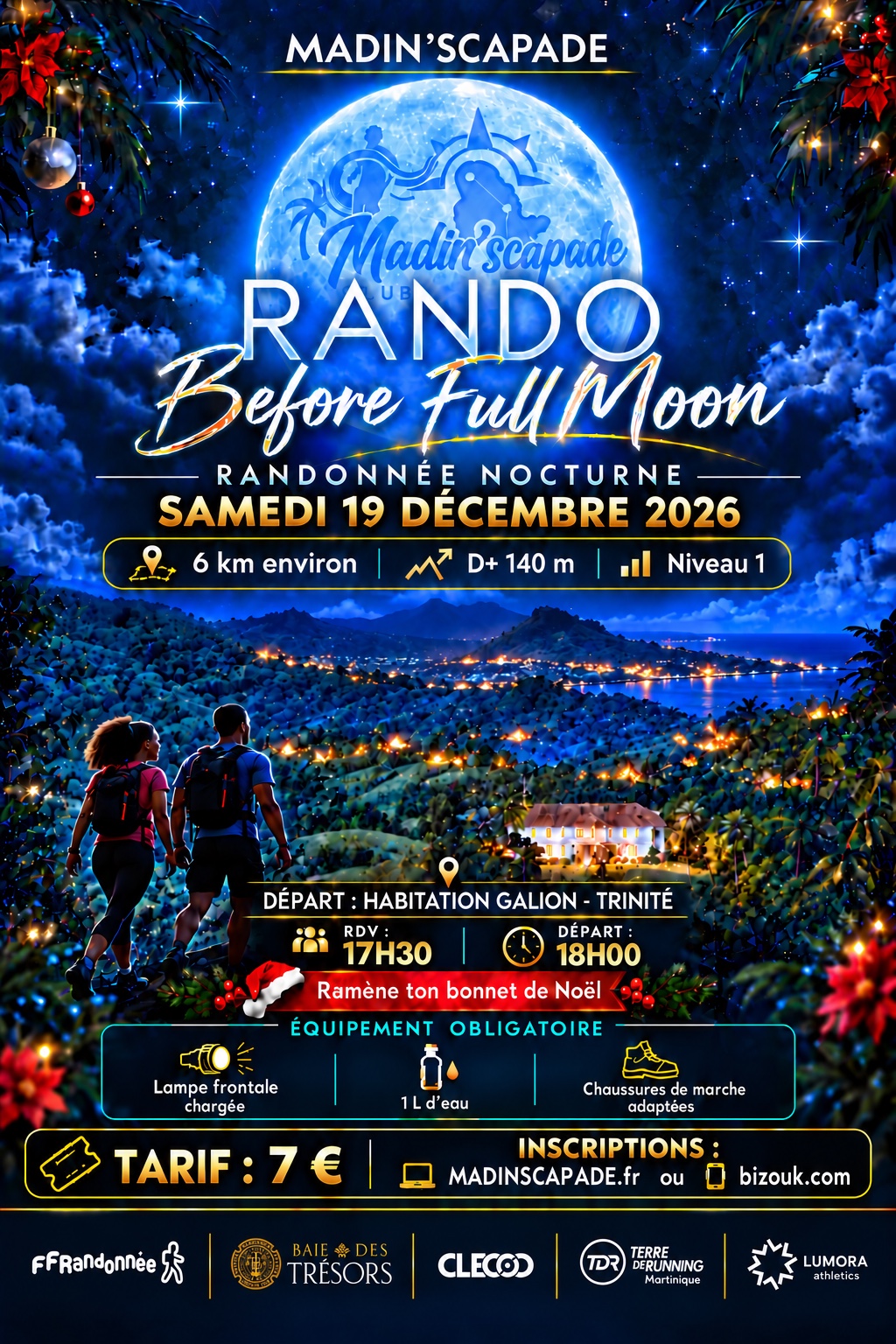 Affiche Rando Before Full Moon – Randonnée nocturne